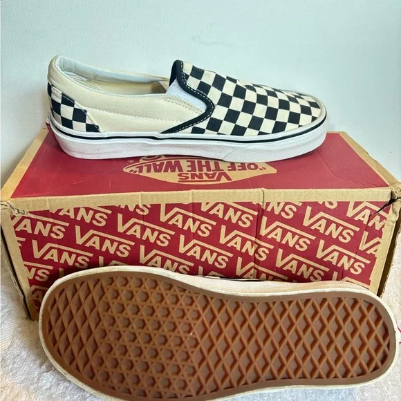 Vans Classic Slip-On Checkerboard Shoe - Picture 7 of 9